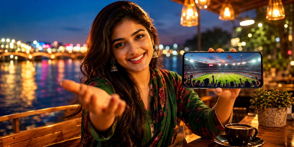 A Bangladeshi model in Khulna enjoying high-stakes casino games on mobile